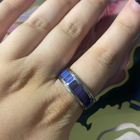 Stainless steel men’s unisex wedding band ring 11 - Picture 3 of 4